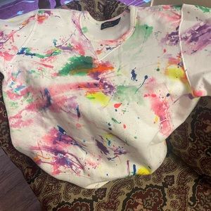 Polo Splatter Paint Sweatshirt